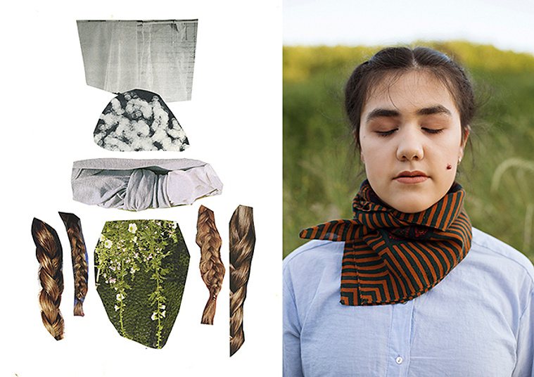 Clea Christakos-Gee, from the series What Fits, 2017 and Alia Youseff, Rayhannah, 2016, Feminist Photography Network