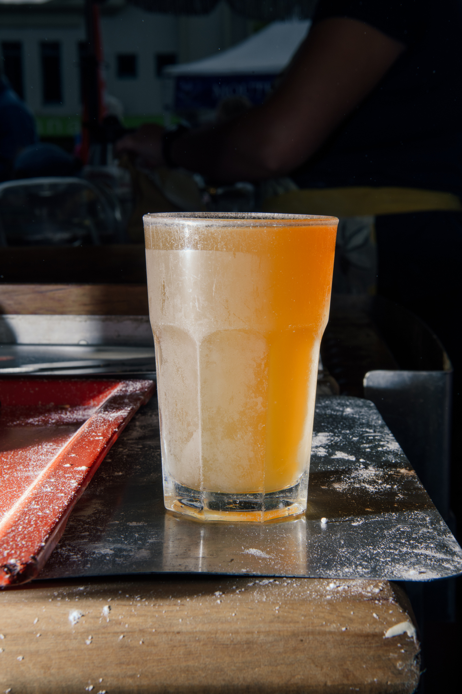 Feijoa and apple juice is sold at the market in Nelson, New Zealand on Saturday, April 6, 2024. In New Zealand, the arrival of fall is marked by the distinctive flavor of feijoas, a beloved national fruit that fosters community and sharing.