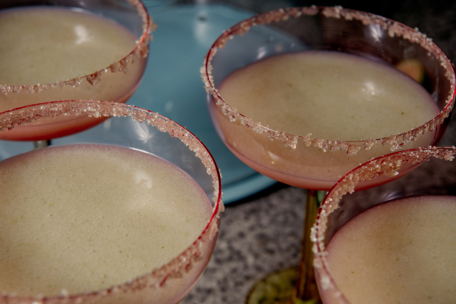 Feijoa daiquiri are made by Inez Crawford to share with her guests in in Nelson, New Zealand, on Saturday, April 6, 2024. In New Zealand, the arrival of fall is celebrated with the distinctive flavor of feijoas, a beloved national fruit that enhances the