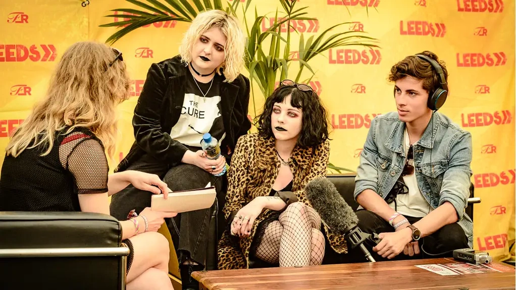 OG:Image Pale Waves at Leeds Festival Press Tent photographed in Leeds by Mark Wheelwright Aire Street Studio