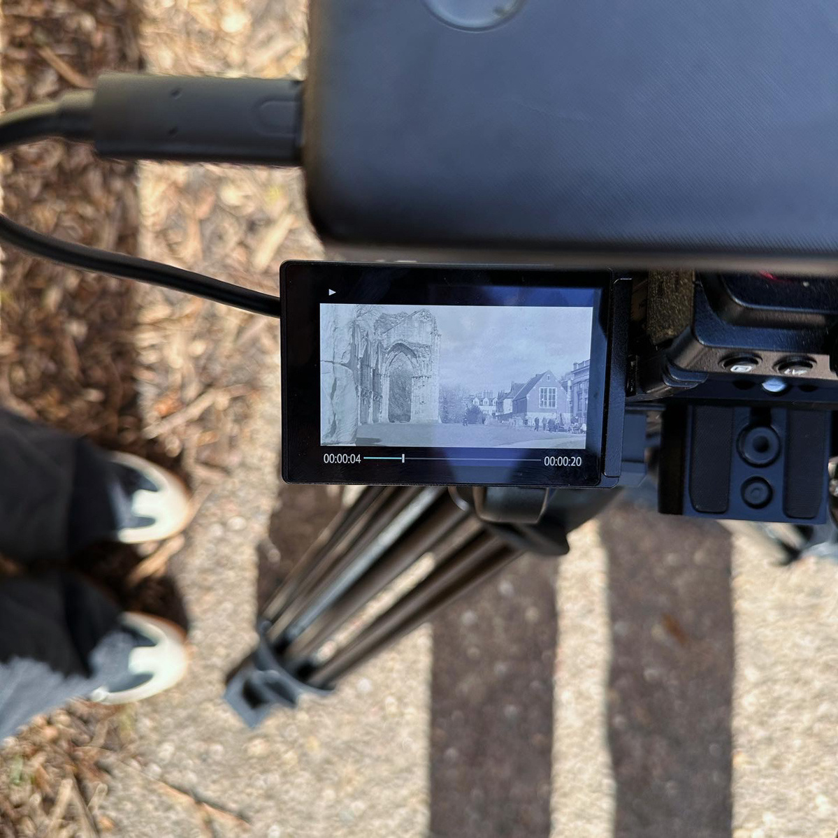 behind the scenes camera screen 