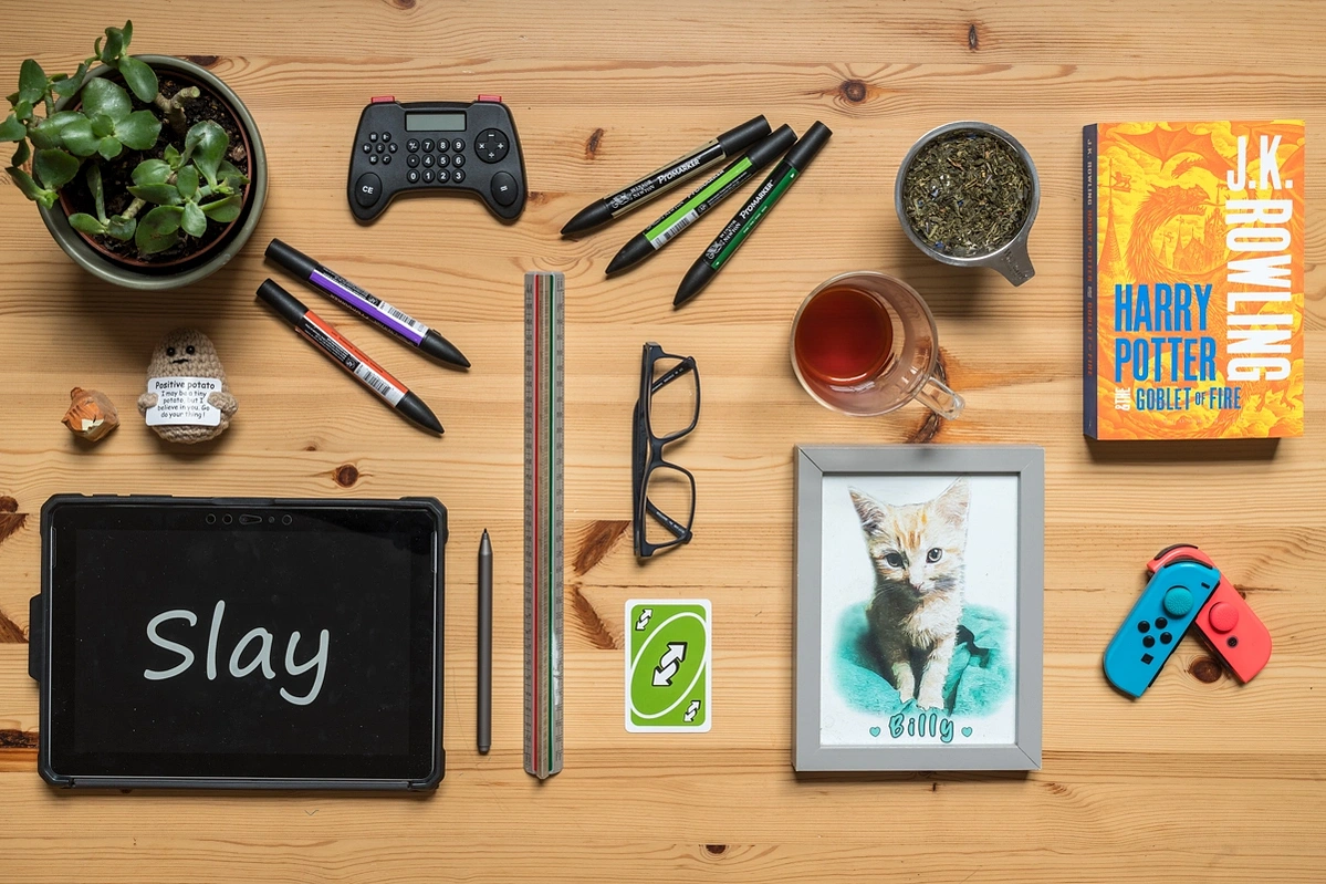 overhead flat lay e-commerce product photography image