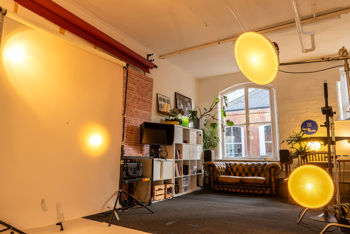 Aire Street Photography Studio for hire in Leeds. 