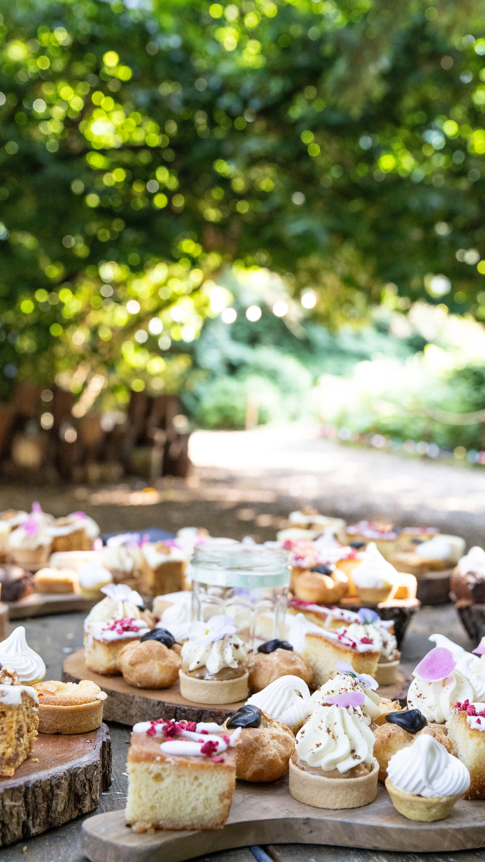 Cakes and pastries at Hazlewood castle photographed by Mark Wheelwright from Aire Street Studios Leeds