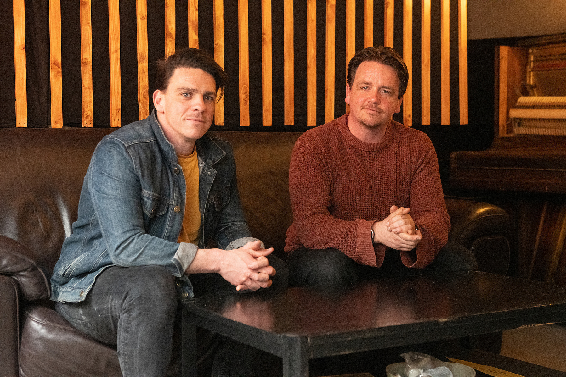 The Dunwell band brothers in their recording studio photographed by Mark Wheelwright from Aire Street Studios Leeds