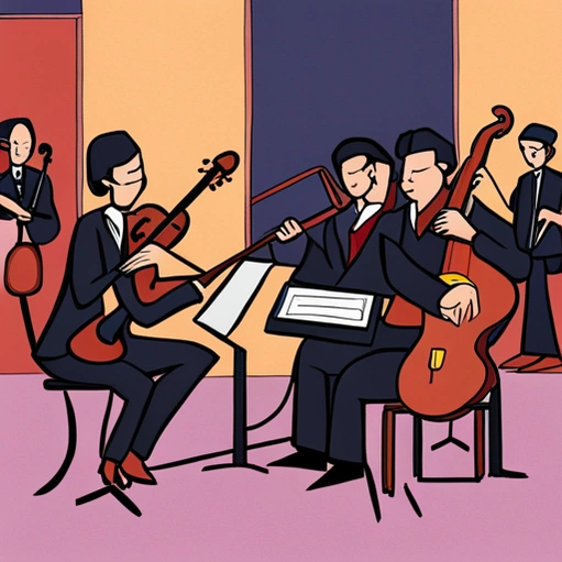 Musicians playing instruments