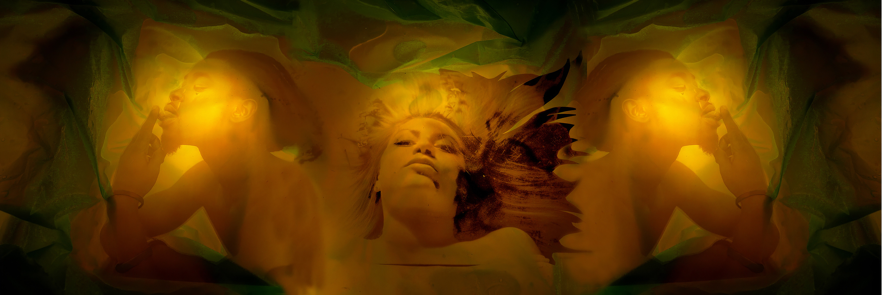 Eleusis, 2012-2024, photographic mixed media, 40 x 120 cm.