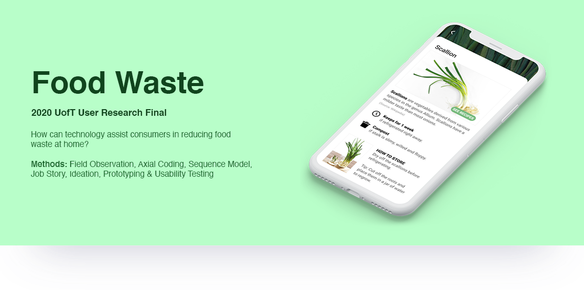 Click here to find out more about my research assignment on uncovering sources for food waste and design solutions based on insights.