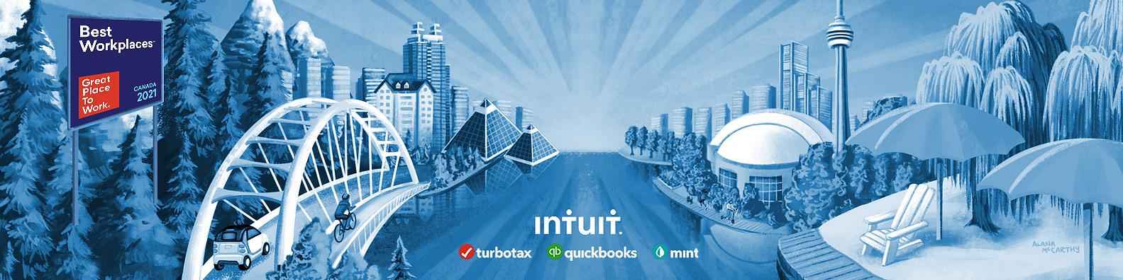 Intuit Zoom Background<br>- view project - - Illustration + ...