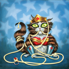 Entangled in her Lasso of Truth maybe we'll finally found out who really ate those houseplants.