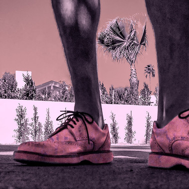 hand colored #droneshoeselfie 