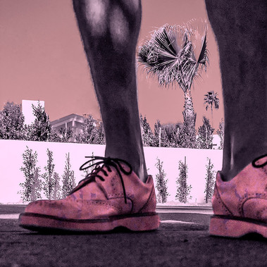 hand colored #droneshoeselfie 