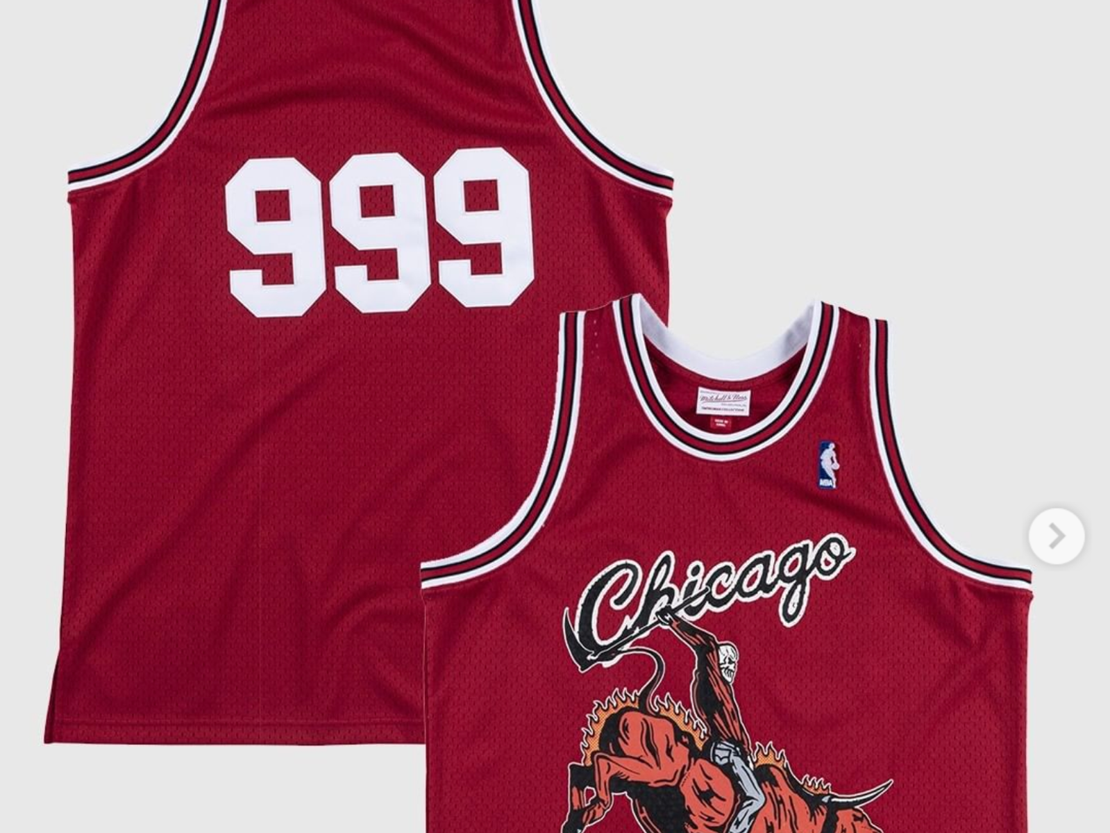 Mitchell & Ness Juice WRLD x Chicago Bulls Swingman Jersey Red