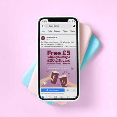 Costa Mother's Day social card