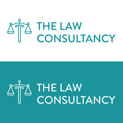 The Law Consultancy logo - colour and white