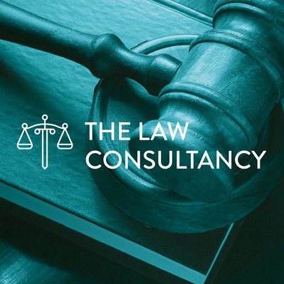 The Law Consultancy logo on image background