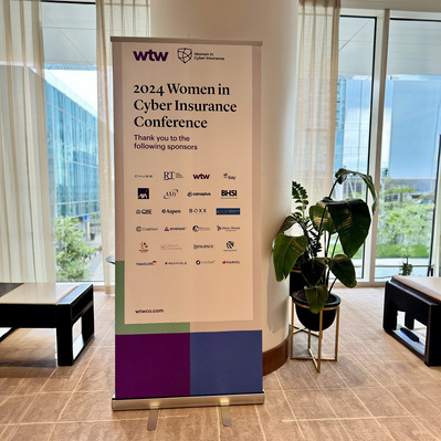 Women in Cyber Insurance Conference Pull Up Banner