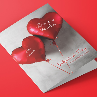 Hickling & Squires personalised Valentines Day Leaflet