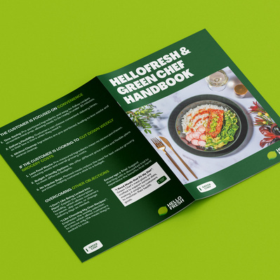 HelloFresh & Green Chef dual-branded Handbook outer cover