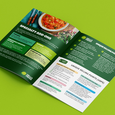 HelloFresh & Green Chef dual-branded Handbook page 4-5 spread
