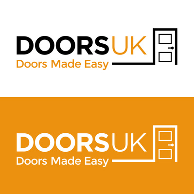 Colour and white versions of Doors UK logo