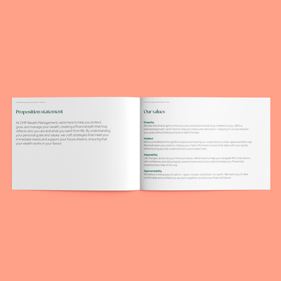 CMP Wealth Management Brand Guidelines  page 6-7