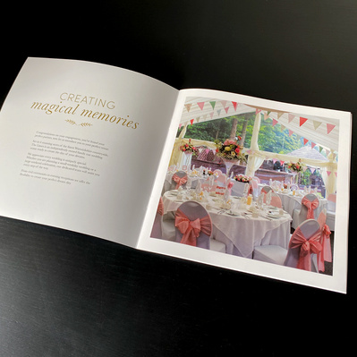 Wedding Brochure Spread 1 - creating magical memories