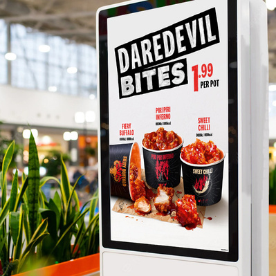 Digital POS promotion for KFC Daredevil Bites