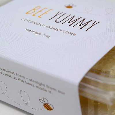 Bee Yummy Logo on label