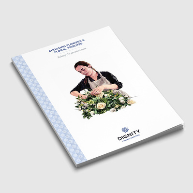 Dignity Funerals Flower Brochure Cover 