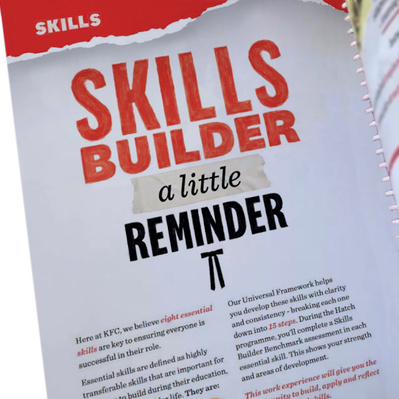 KFC Work Experience Guidebook Skills page