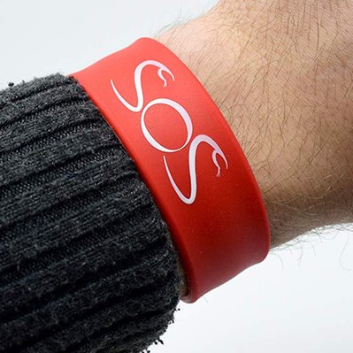 SOS Slapband logo design