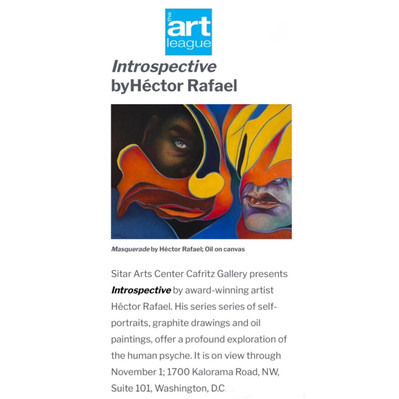Press release at The Art League, Washington, DC.