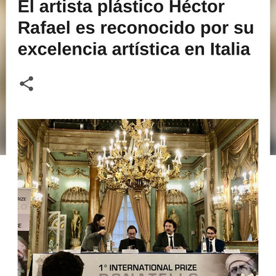 Art News - El Nuevo Dia's article about Hector Rafael's solo exhibition Revelaciones.