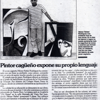 La Semana's press article about Mi Venida.