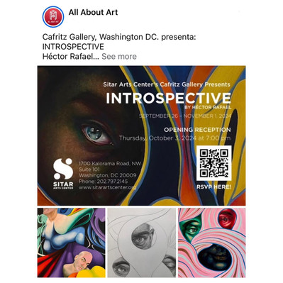 Press release for Hector Rafael's exhibition in Washington DC.
