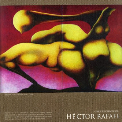 Art Magazine ad of Galeria Pintadera and Hector Rafael's paintings.