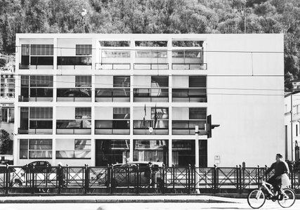 Casa del Fascio, Como. Italy. B&w photography of architecture.
