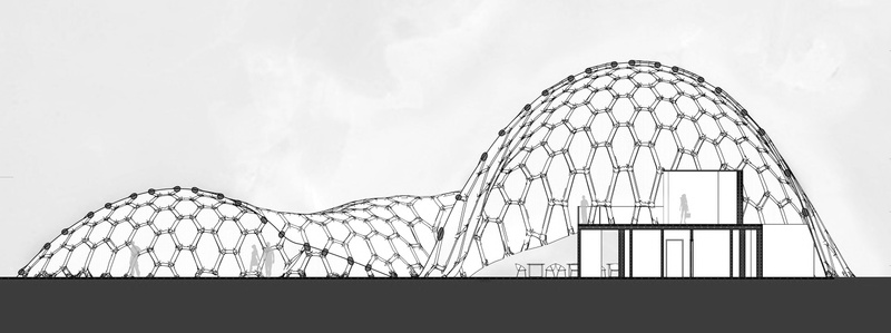 Section through the pavilion.