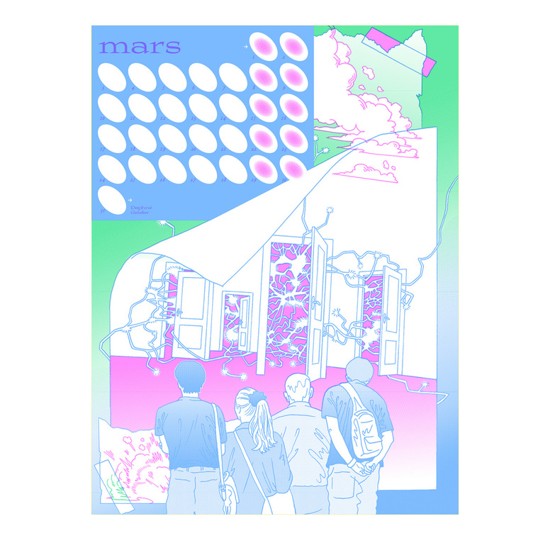 Illustration Silkscreen print calendar