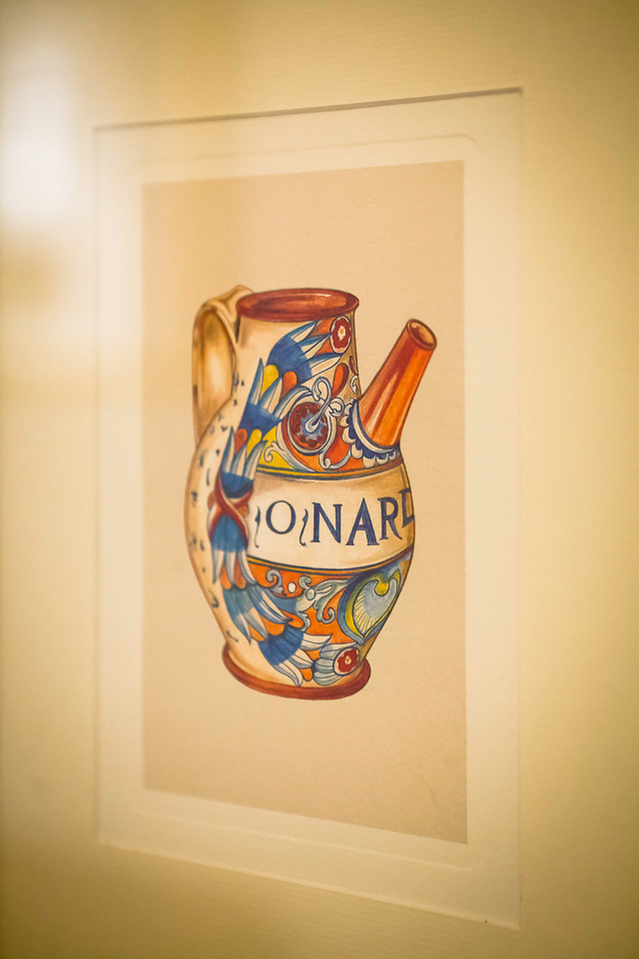 dessin encadré d'une carafe Bonnard