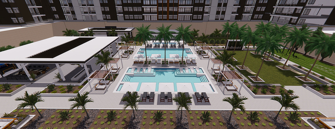 View from third floor amenity deck