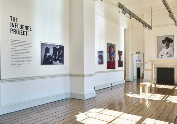 Image of The Influence Project exhibition in 2018 at Somerset House London