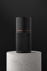Life Long Deo X Scott Uzoho -- product still-life photography of sustainable deodorant on a concrete plinth 