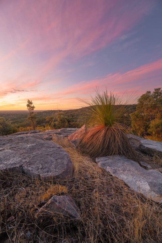 Perth Hills Summer sunset.