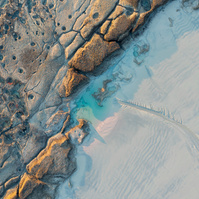 A bird's eye view of coconut wells in Broome.
