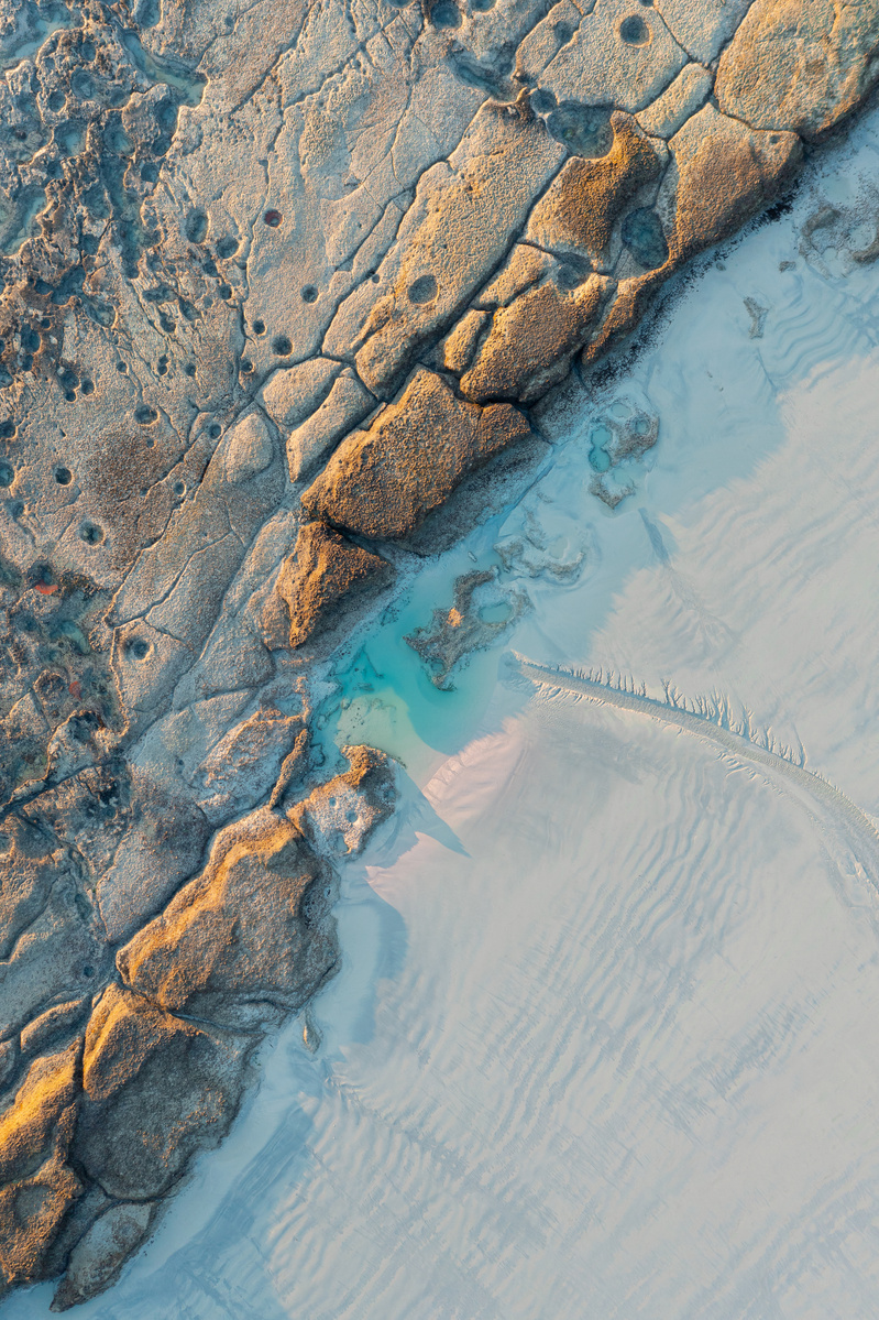 A bird's eye view of coconut wells in Broome.
