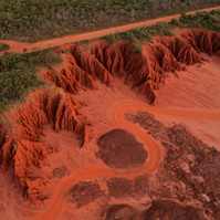 The red pindan soils of James Price Point.