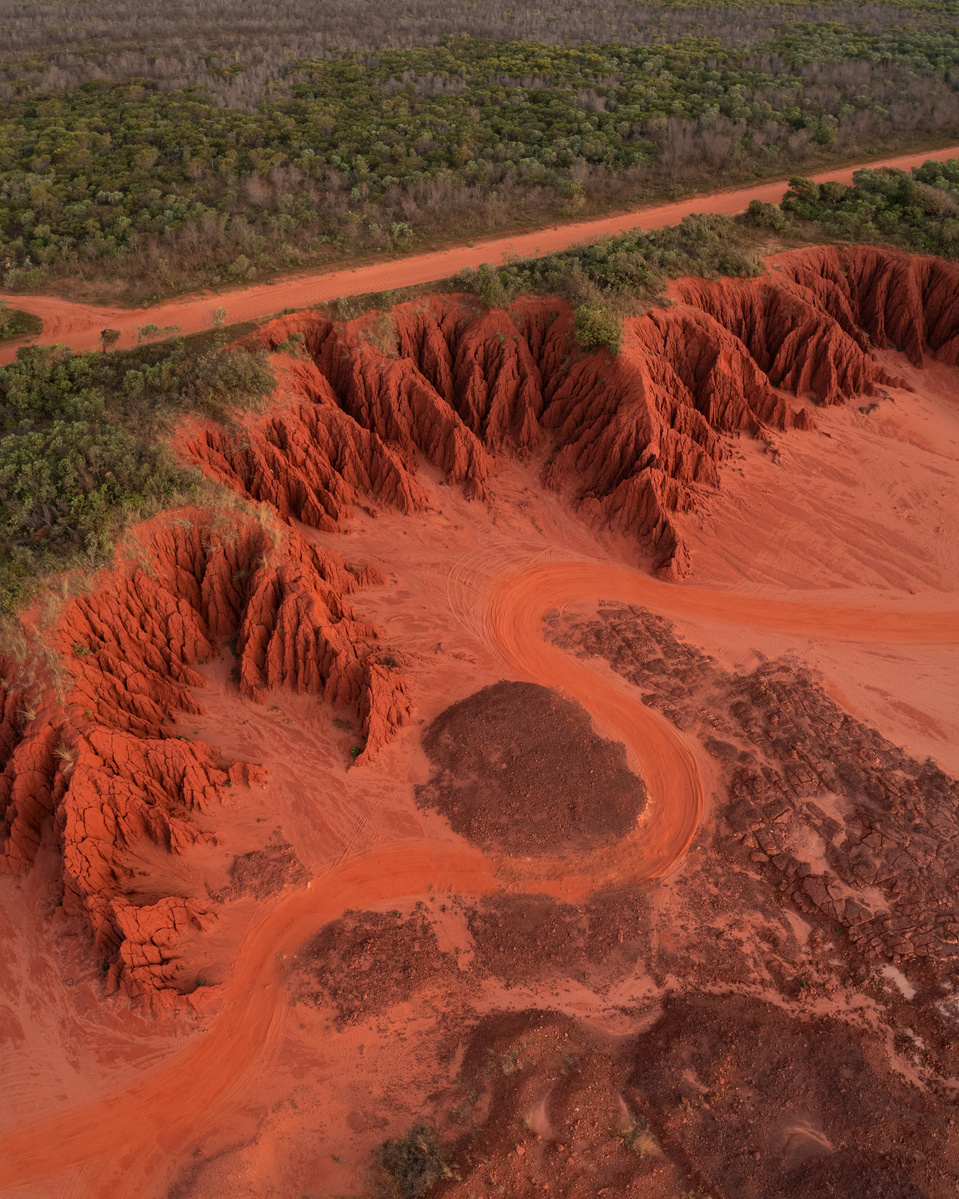 The red pindan soils of James Price Point.
