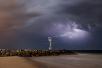 Thunderstorm at City Beach, Perth.